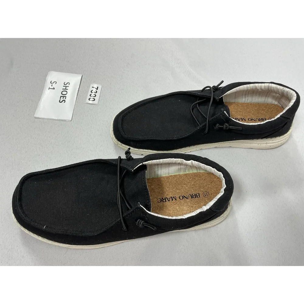 Mens Excellent Condition Bruno Marc Slip On Casual Shoes 11 Black